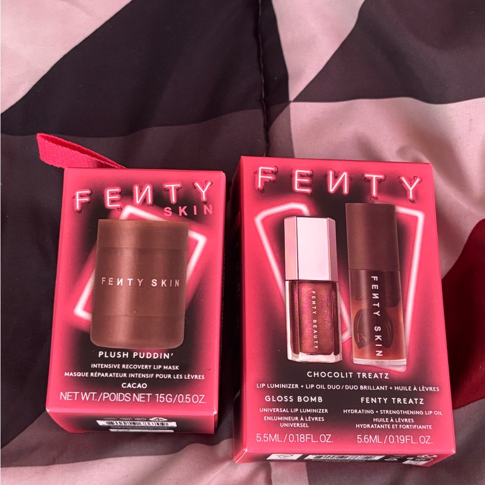 Fenty Skin Plush Puddin' and Gloss Bomb Set